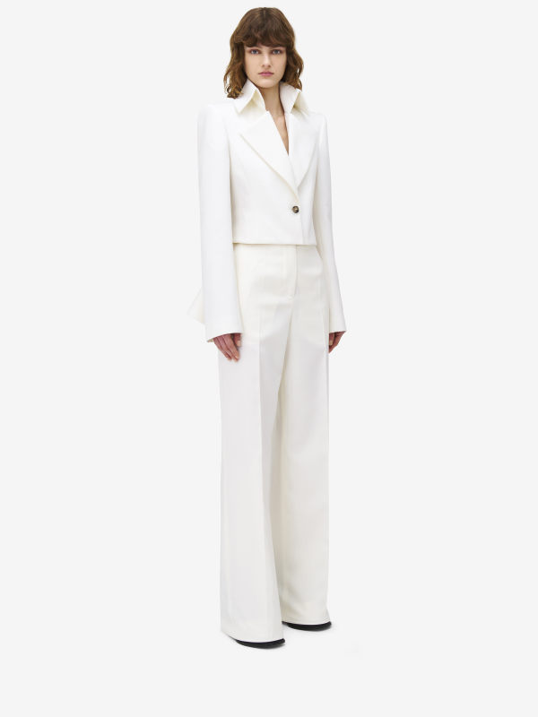 ALEXANDER MCQUEEN - Wide Leg Trousers - Item 830017QJADK9025